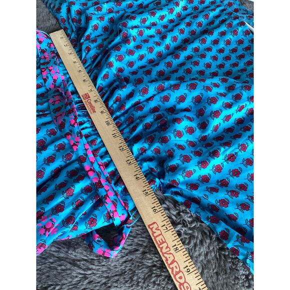 J. Crew Women's Dolman-Sleeve Mini Dress in Layered Block Print Blue Size Small - Picture 15 of 15